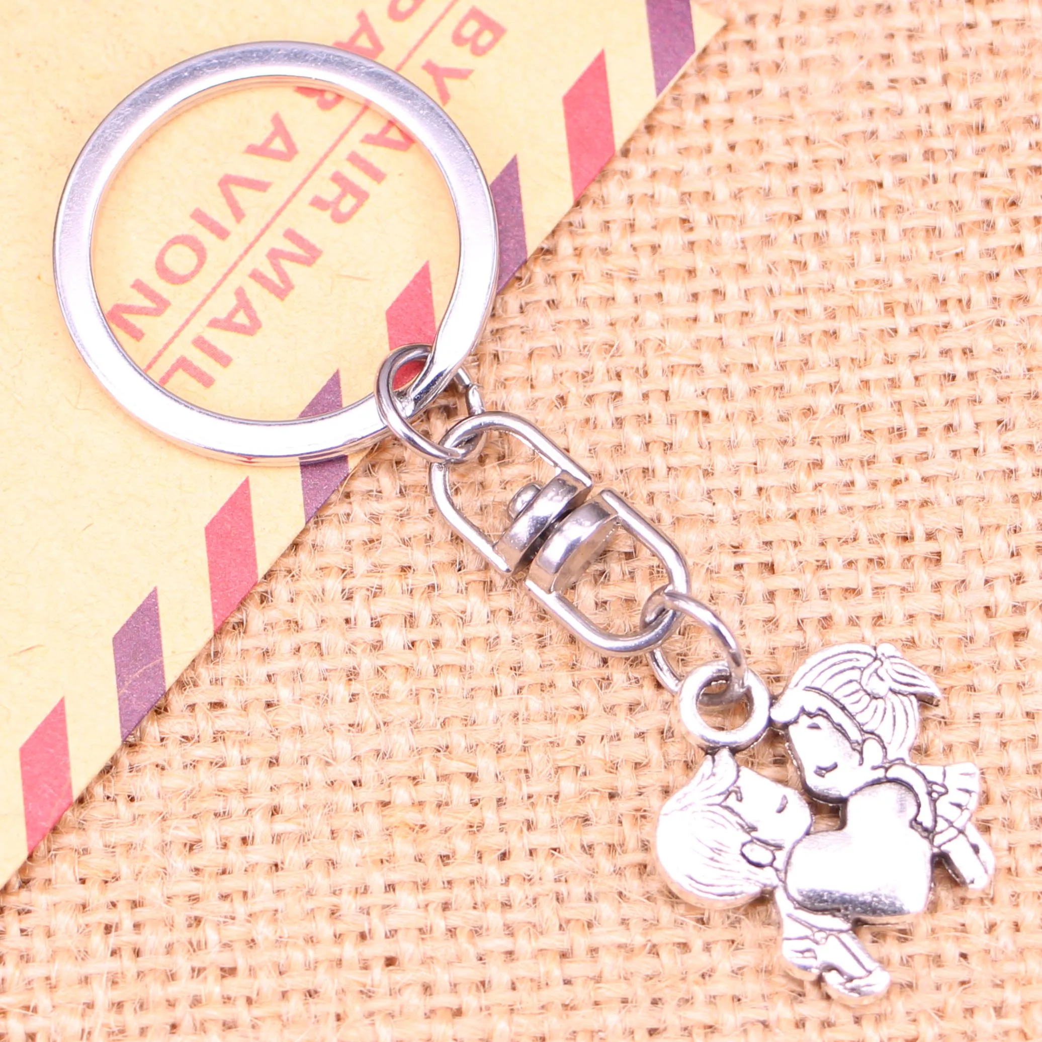 20 штук новая мода брелок 22*21 мм в виде сердца для влюбленных милая подвески