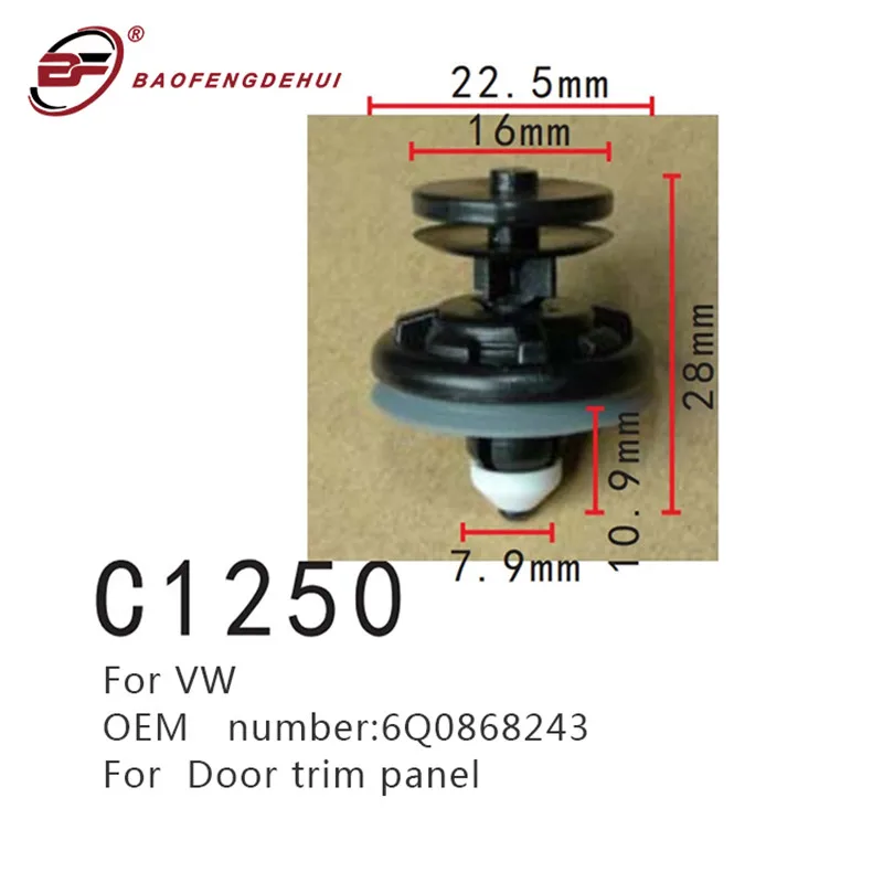 

Clips For Volkswagen Car Fastener 6q0868243 Door Trim Panel Positioning