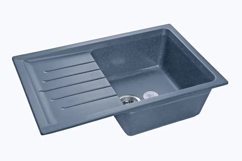 Мойка кухонная врезная GranFest GF-P760L цвет графит 760х500х200 мм / раковина для кухни |