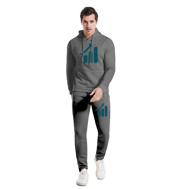 

2021 Autumn Winter New Fashion Brand Velvet Sports Hoodies Suit,Men Tide Casual Loose Comfort Sweatshirt+Sweatpants Two-piece
