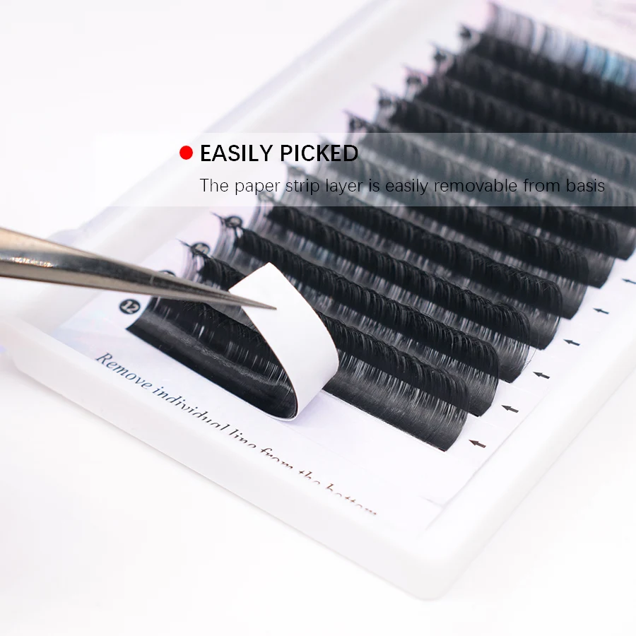 ShiningRea12Rows False Mink Eyelashes Matte Individual Eyelash Extension Volume Eye Lashes Extensions Natural Easy to Work B/C/D | Красота и