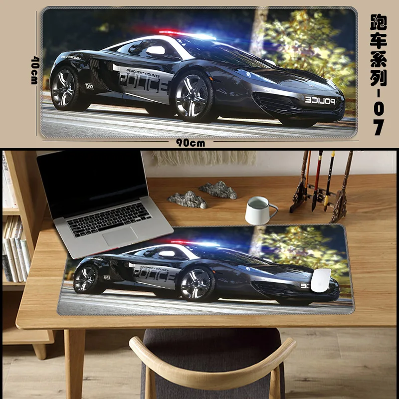 

Sports Car Mouse pad Natural Rubber Laptopmat Computer Gaming Table Mousepad Home Office Gamer Mousemat Writingpad Carpet Large