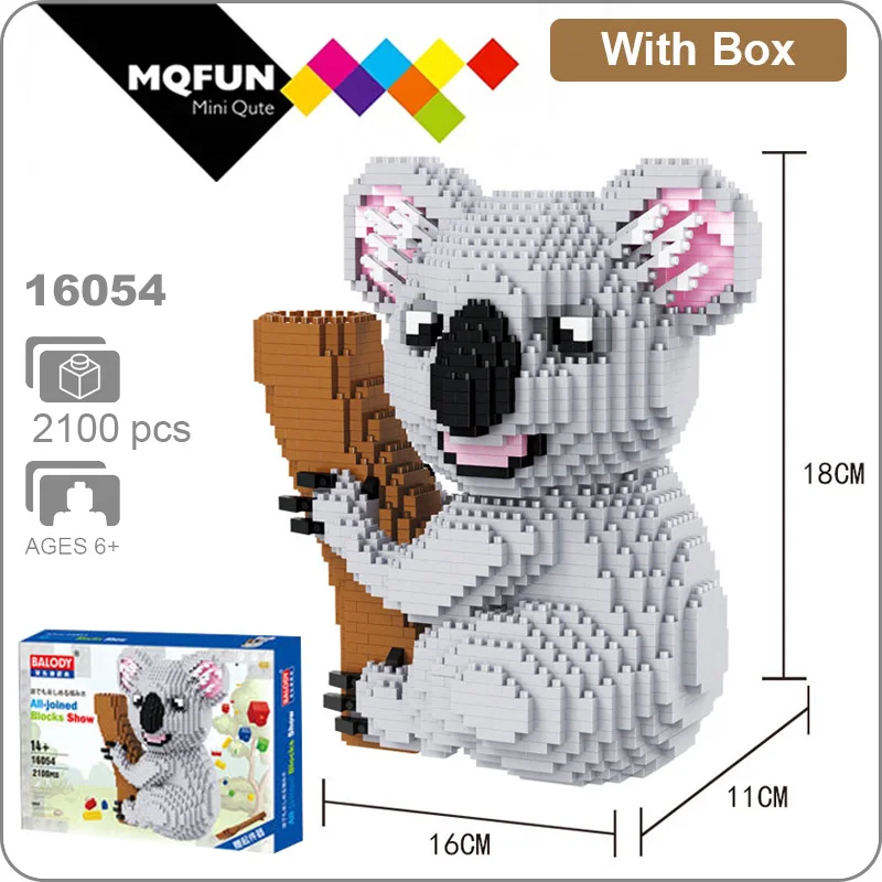 

Balody cartoon Anime joker animal koala panda figure Micro Diamond Building Blocks bricks 3D DIY assembly model educational toy