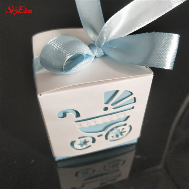 10 шт. бумажные подарочные коробки для конфет с лентой|Подарочные сумки и
