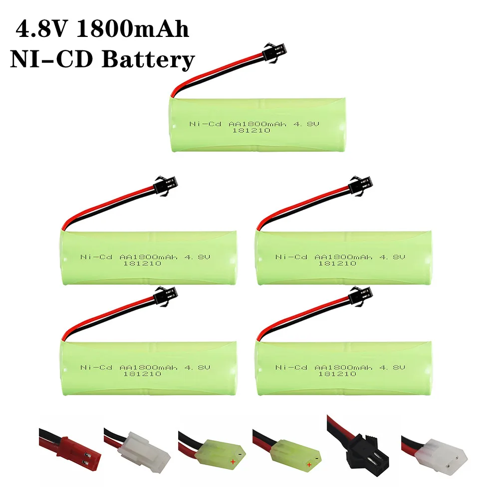 

Аккумуляторная батарея NiCd AA 4,8 В, 1800 в, 1-10 шт.
