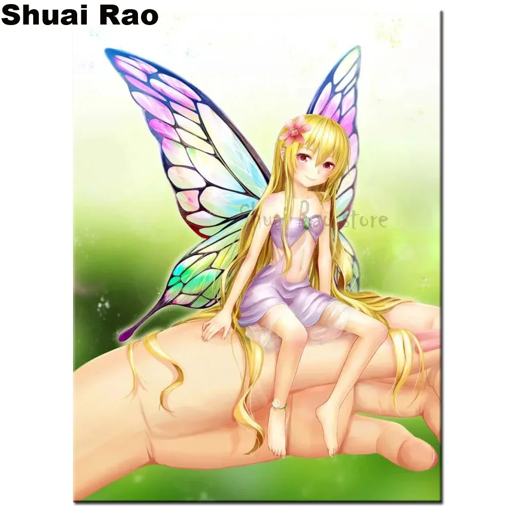 2020 новая Алмазная картина для детей &quotкрасная женщина и Белый попугай&quot вышивка