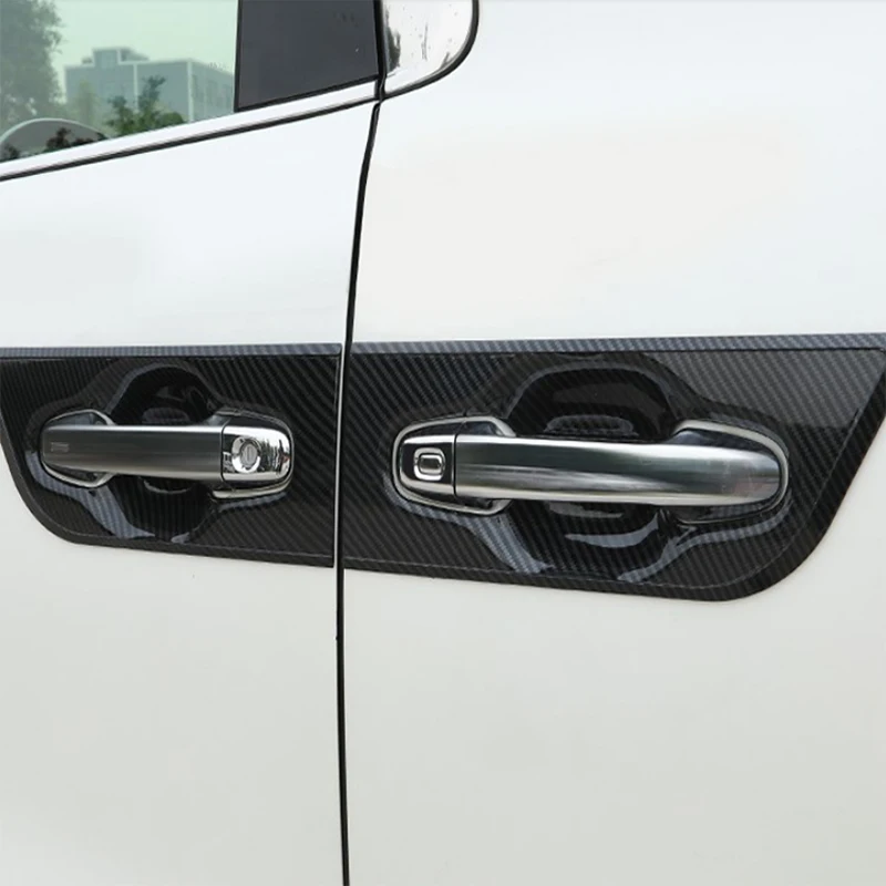 Для Toyota Alphard 2015-2021 8 шт. углеродное волокно ABS Автомобильная боковая дверная ручка