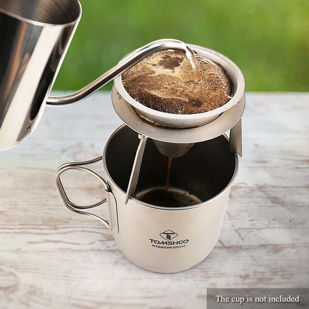 Титановый фильтр для кофе отстегивающийся держатель кофейного фильтра набор с