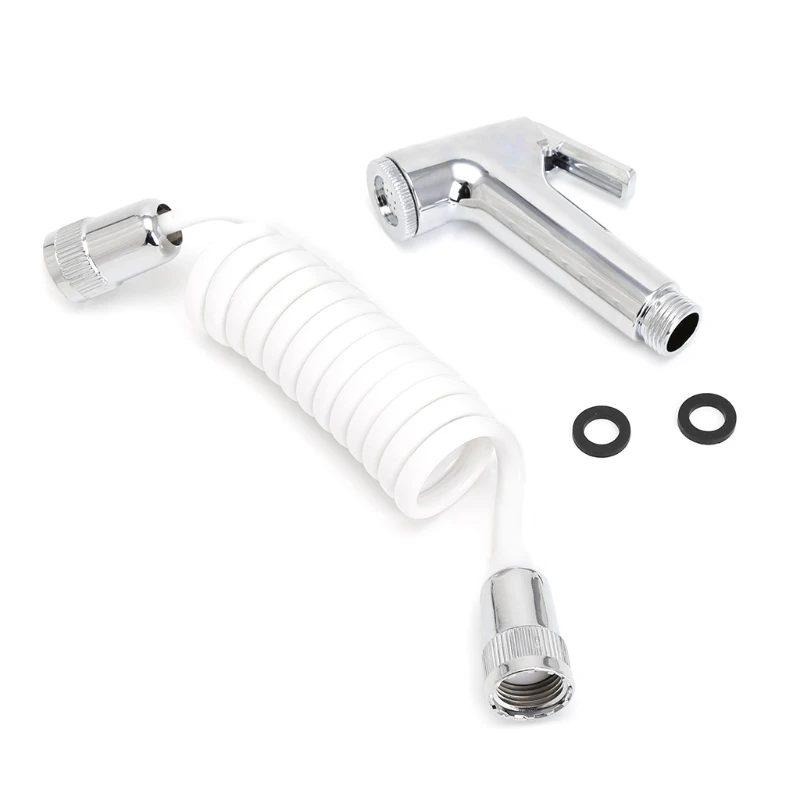 

Handheld Shower Head Douche Toilet Bidet Spray Wash Jet Shattaf with Spring Hose
