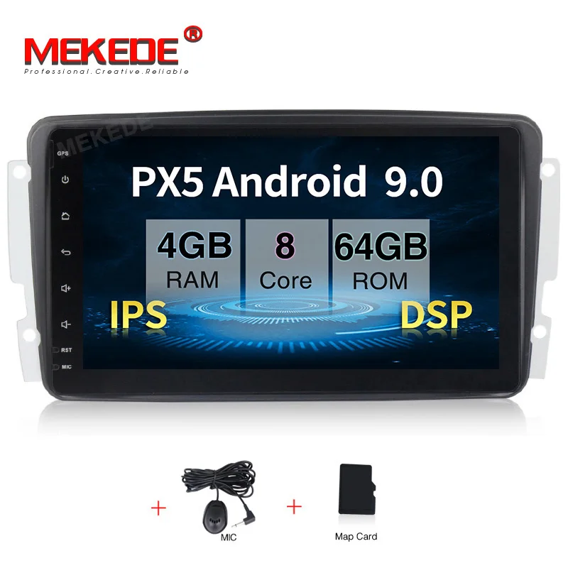 Полное касание! ANDROID 9,0 dvd-плеер для автомобиля/Mercedes Benz W209 W203 W168 ML W163 W463 Viano W639 Vito Wifi gps BT Радио DVR Canbus - Цвет: CAR DVD