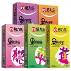 Beilile 10 шт. презервативы с фруктовым вкусом для мужчин с клубничным черничным вкусом, манжеты для пениса, сексуальный набор для взрослых, секс-шоп