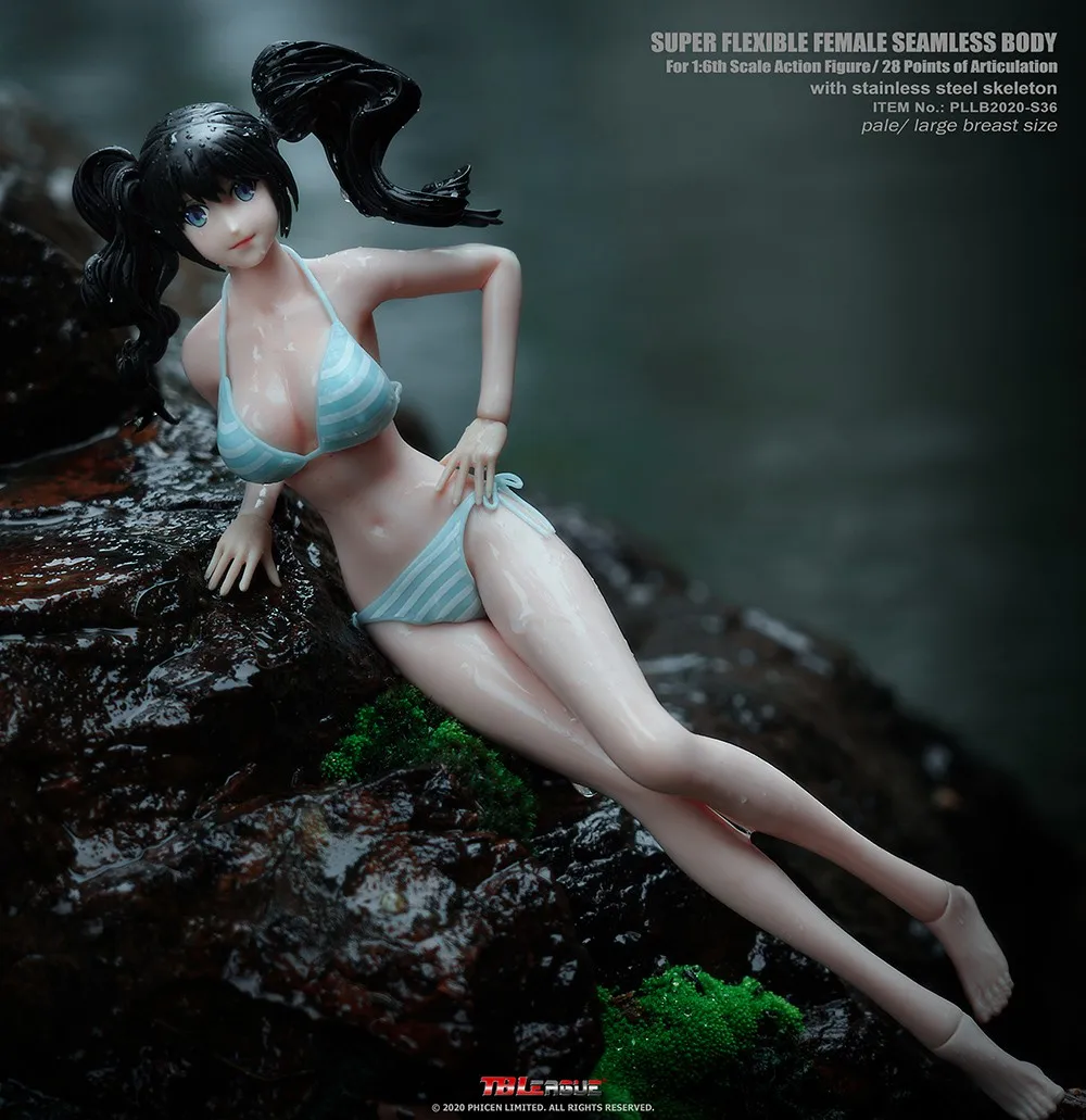 

TBLeague PH 1/6 S36 S36A Cartoon Anime Women Action Figure White Skin Large Breast Thin Waist Seamless Body Figure Collections