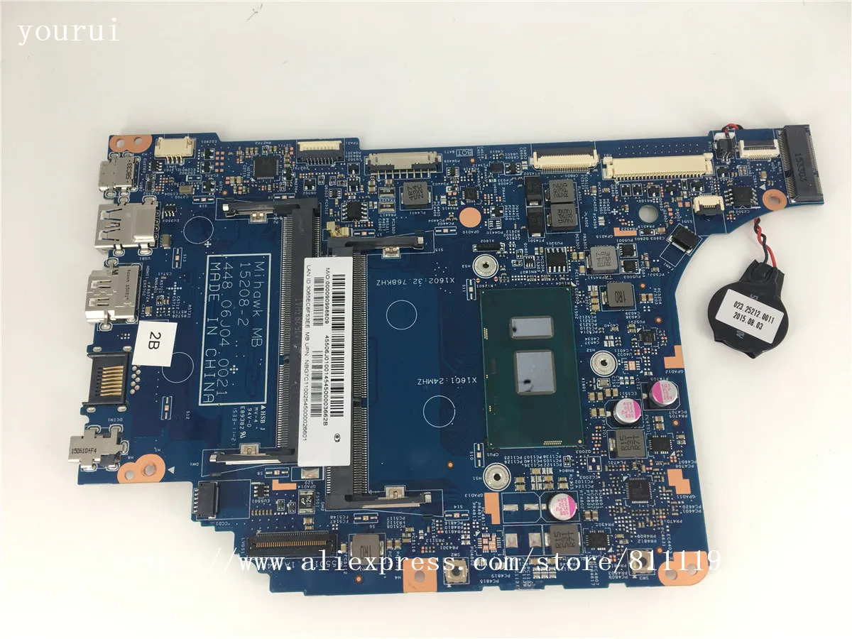 

yourui High quality For Acer aspire V3-372 V3-372T series laptopmotherboard 448.06J04.0021 NBG7C11002 NB.G7C11.002 w/i3-6100u