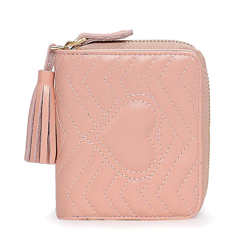 

Short Wallet Woman 2020 New Small Fresh Wallet Folding Multifunctional Zipper Coin Purse