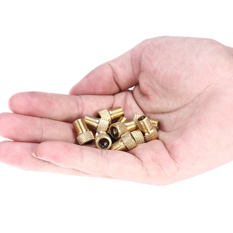 

Portable 10PCS Adapter Pump Convert To Copper Adaptor Wheels Gas Nozzle Tube Tool Bike Bicycle Accessories Adapter Durable