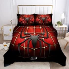 Диснеевских мультфильмов Marvel Человека-паука комплект постельных принадлежностей постельное белье наволочки королева King size Детский Комплект постельного белья