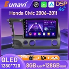 Автомагнитола Eunavi, 2 DIN, Android 10, 4 Гб + 64 ГБ, мультимедийный плеер для Honda Civic 2006-2011, 4G, планшетный ПК, навигатор с экраном 10,1 дюйма, GPS