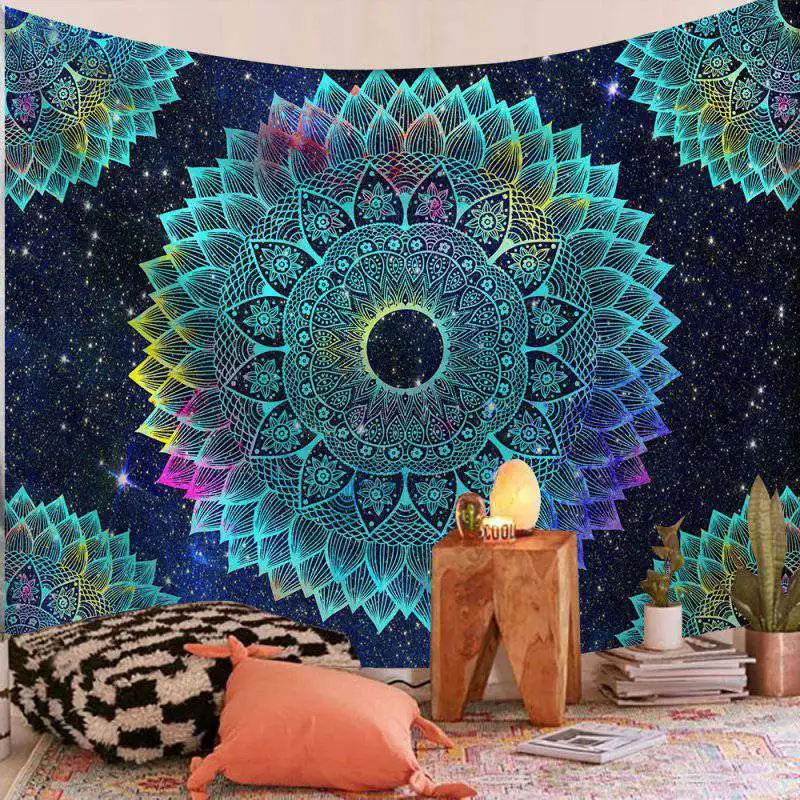 

Mandala Tapestry Wall Hanging Sandy Beach Throw Rug Blanket Camping Tent Travel Mattress Bohemian Sleeping Pad
