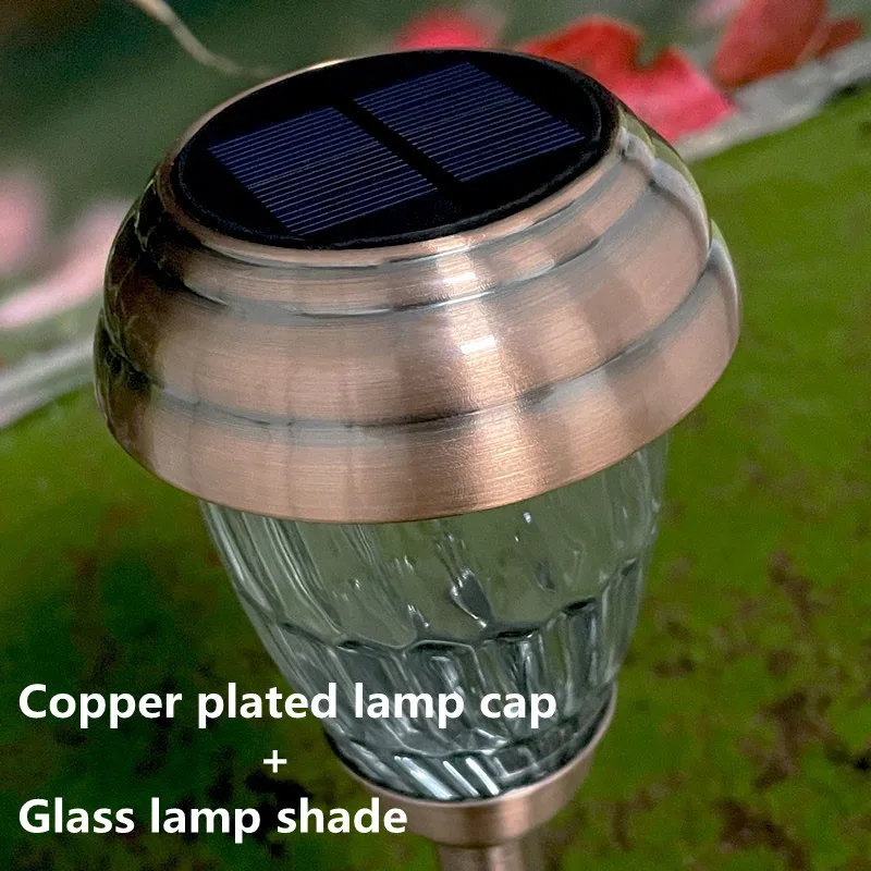 Уличная лампа на солнечной батарее водонепроницаемый светильник из стекла с