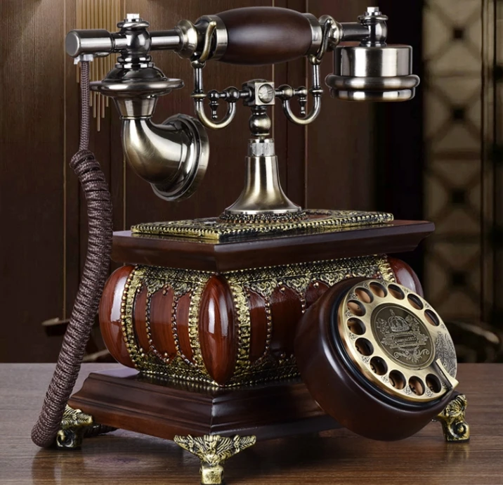 Модный винтажный телефон из массива дерева|antique telephone|vintage telephonehome telephone |