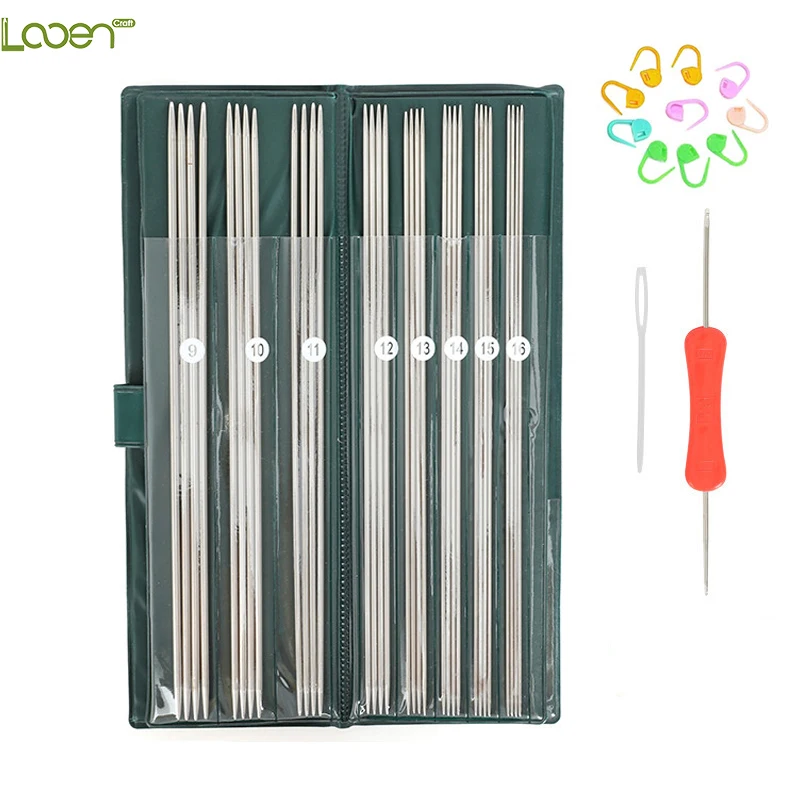 

Прямые вязальные спицы из нержавеющей стали, 11 размеров, 25 см/36 см, 44 шт.