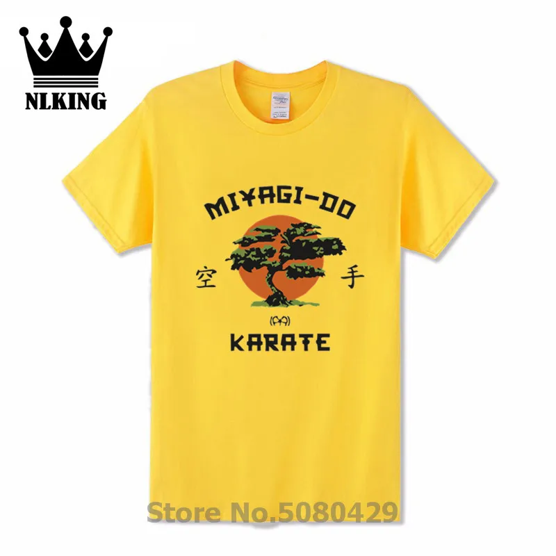 Miyagi Banzai дерево каратэ Детские футболки Мужская Кобра Кай Кунг Фу Топ японский
