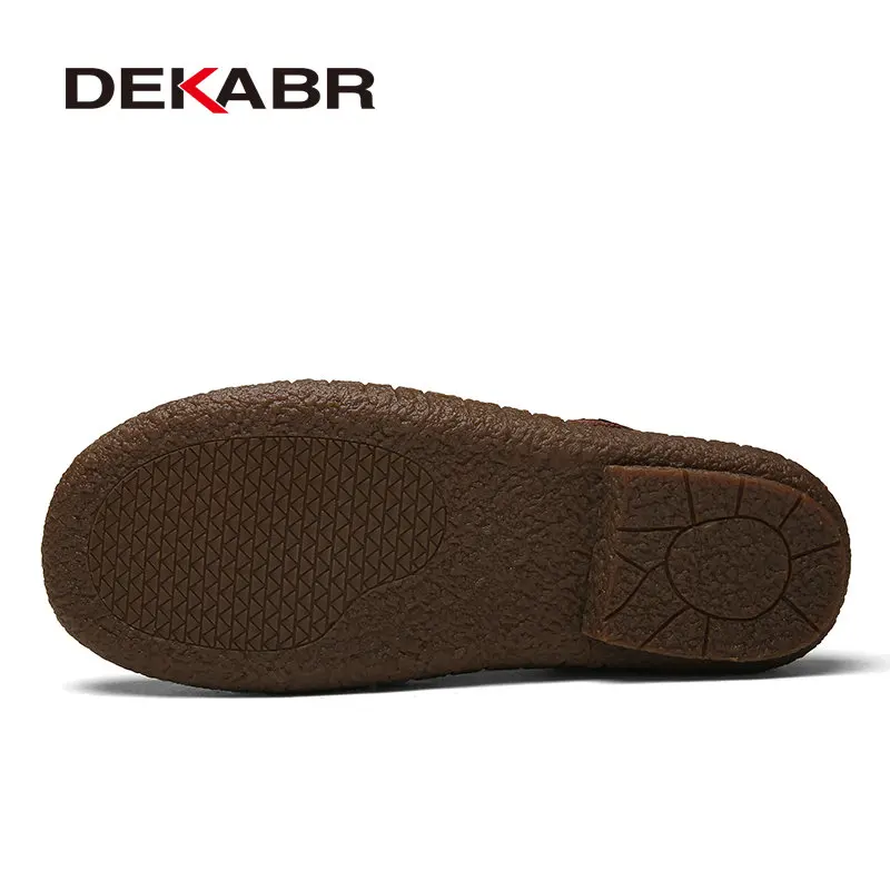 Мужские сандалии из сплит кожи DEKABR коричневая летняя пляжная повседневная обувь