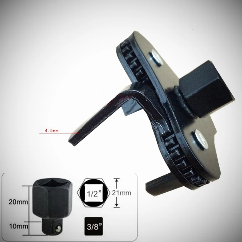 

Two-Way Automatic Adjustment Oil Filter Wrench Automotive Three-Jaw Adjustable Universal Oil Filter Wrench