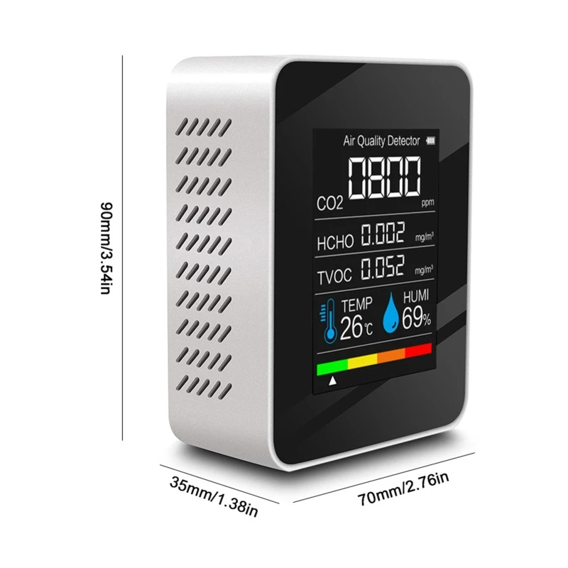 Детектор углекислого газа CO2 определитель качества воздуха устройство для