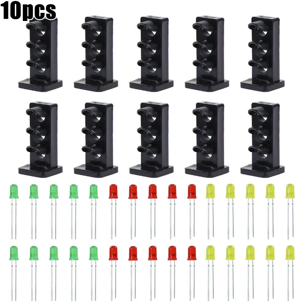 

DIY Signal Heads Dwarf LED Plastic Signals Supply Track 10Pcs Accessories