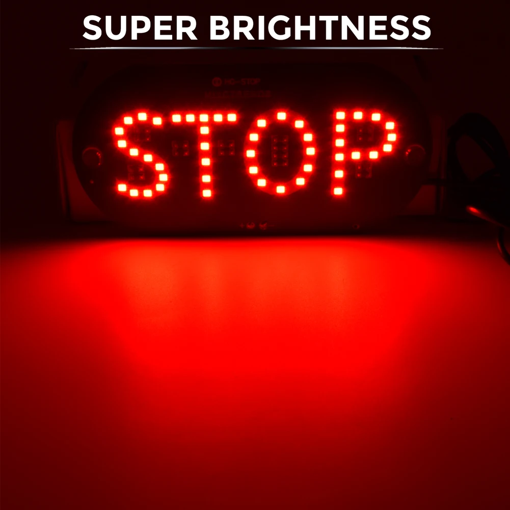 

1Pcs Stop Signal Warning Light 12V Car Windscreen Cab Indicator Signs Panel Light With Cigarette Lighter Switch on Off