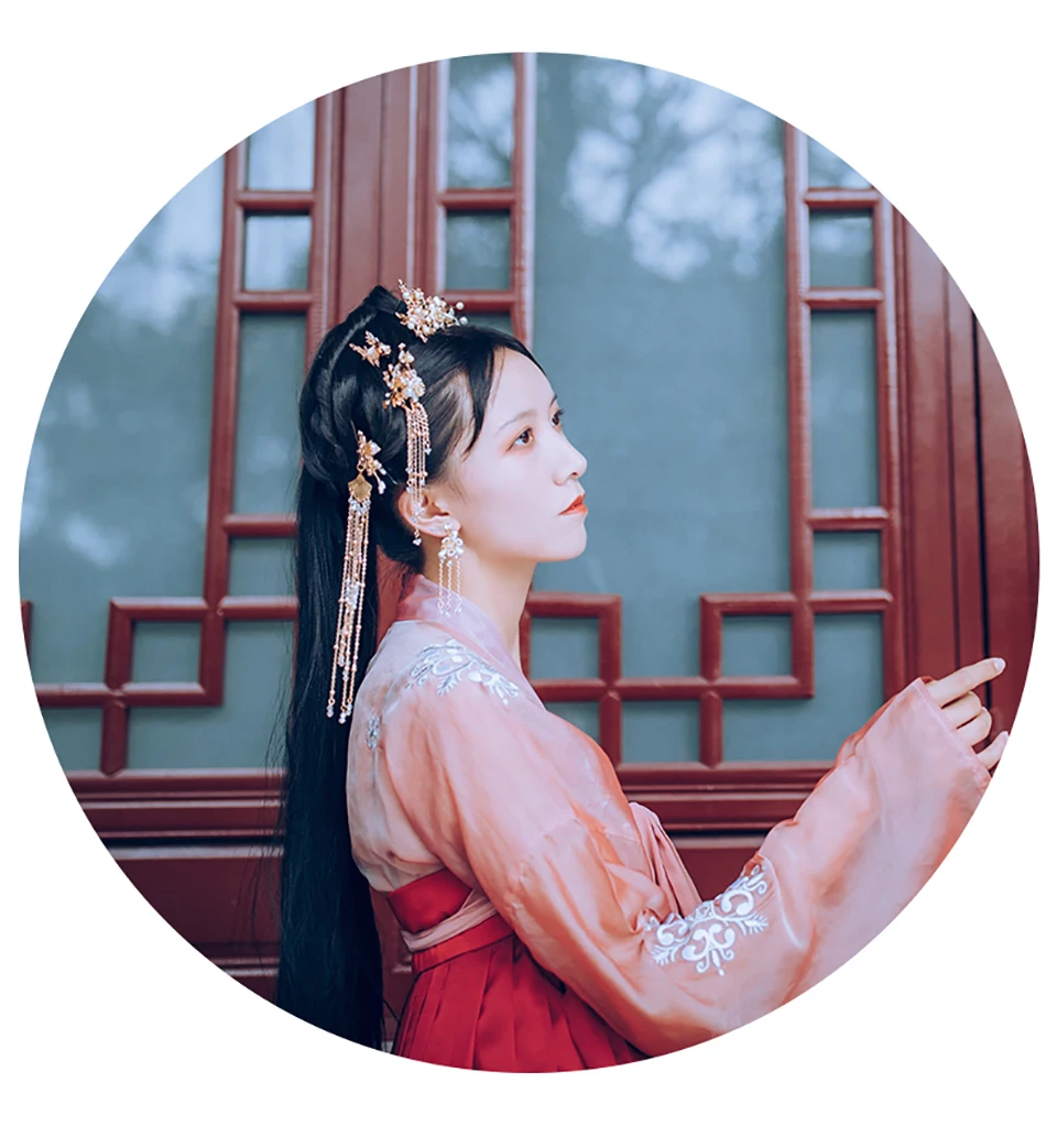 Hanfu головной убор шпилька свадебные головные уборы древний ветер цветок жемчуг ручной работы аксессуары для волос полный набор аксессуаров