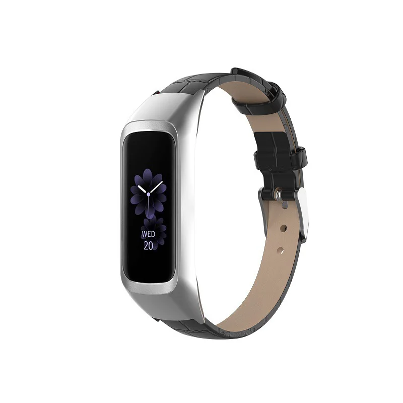 Ремешок для часов из натуральной кожи чехол samsung Galaxy Fit E SM R375 кожаный сменный