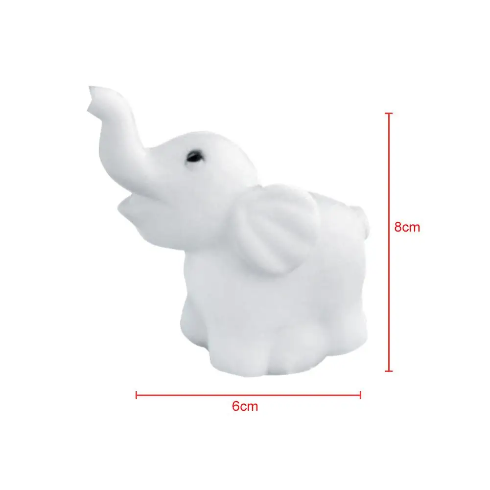 

2pcs LED Night Light Lamp Colorful Color Changing Cute Elephant Shape Wedding Party Decor with Battery For Home