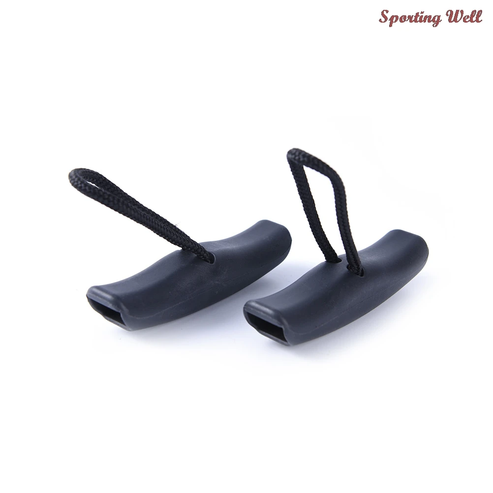 

2Pcs Durable Black Nylon Marine Kayak Canoe Boat Dinghy Pull Carry Handle With Cord Front Rear Mount Replacement Acce