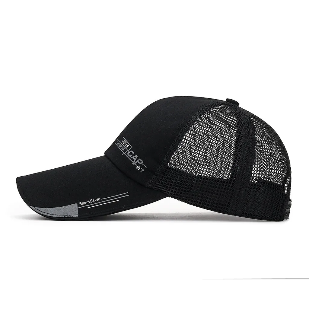 Бейсболка Snapback в стиле хип-хоп летняя дышащая сетчатая унисекс для мужчин и
