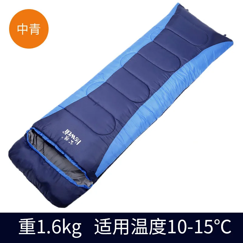 Уличный спальный мешок Hewolf для взрослых утолщенный с надписью пары кемпинга