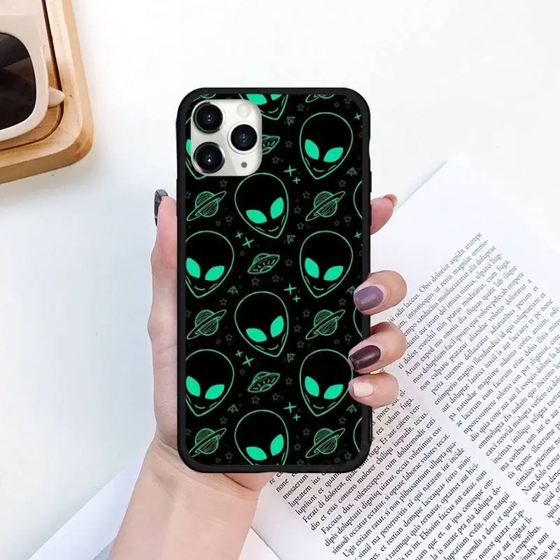 

Alien Universe color funny cartoon Phone Cases for iPhone 6 7 11 12 Pro X XS Max XR Samsung Galaxy S A 8 9 10 20 50 Plus cover