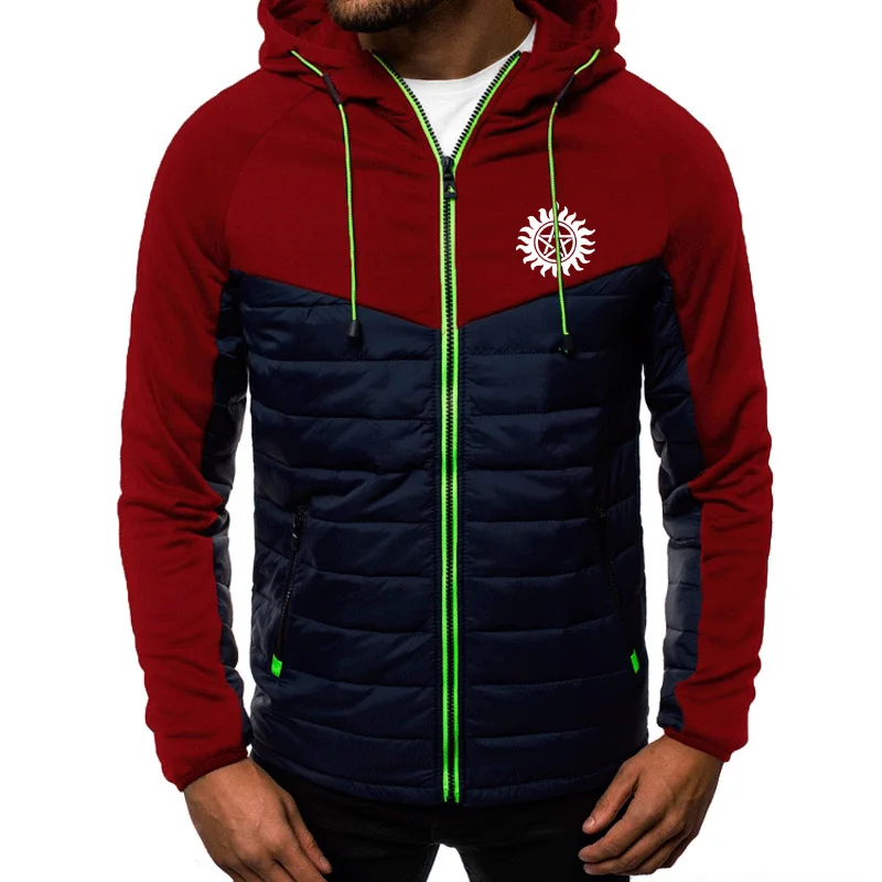 

Unisex Hoodies mens winchester brothers Print Fashion Sports Design Spring Autumn Long-sleeved Cardigan Men's Hoodie sweatshir