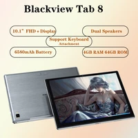 tablet pc tab 8 blackview 4gb ram 64gb rom 6580mah battery android 10 10 1 inch global version octa core 4g wifi lte phone call