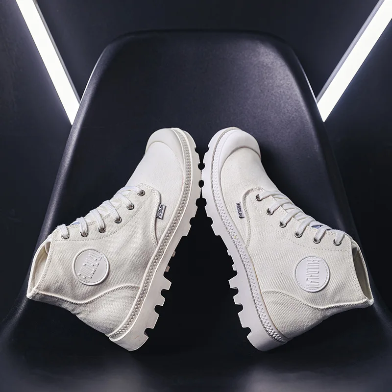 SZSGCN414 высококачественные мужские парусиновые туфли модные высокие повседневные