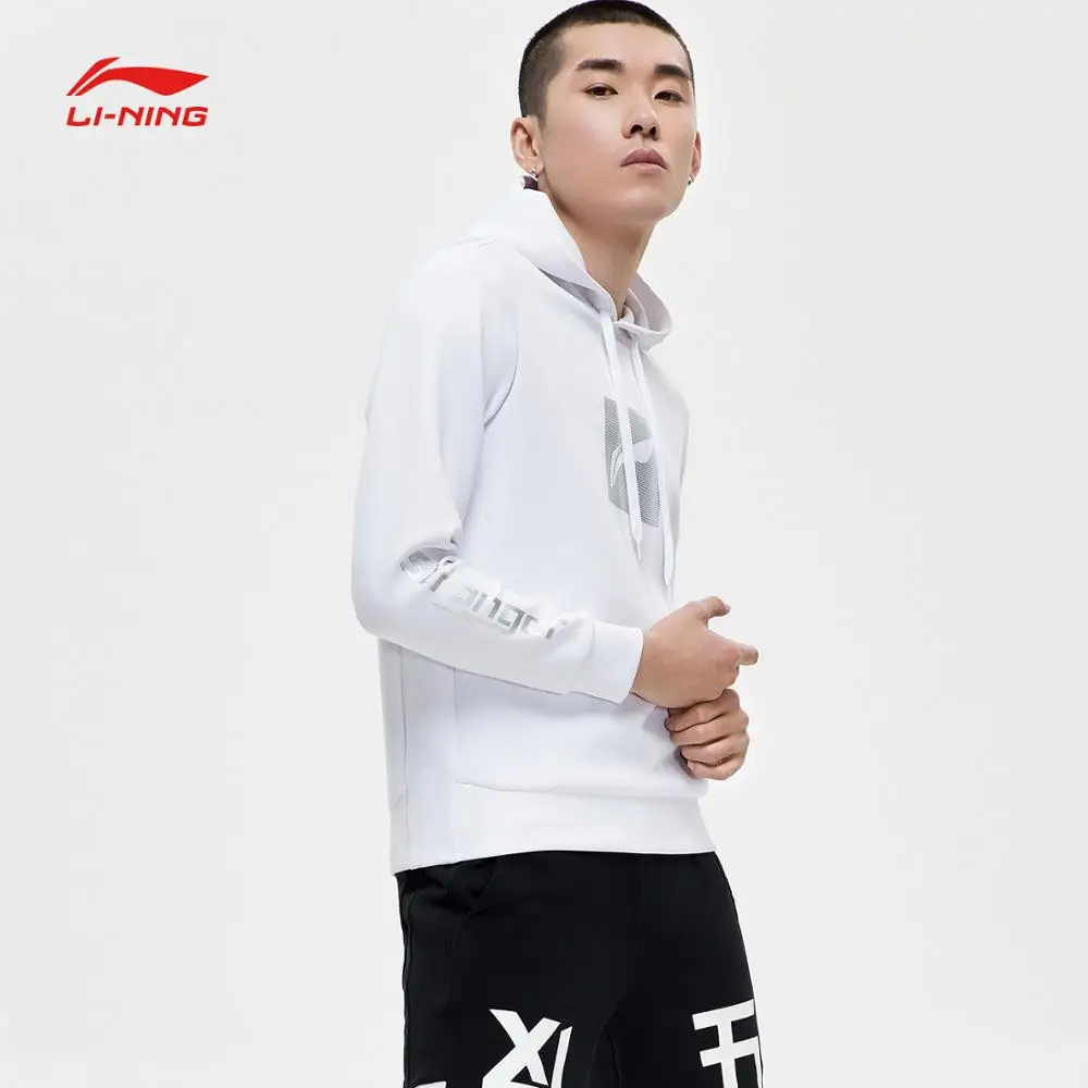 Li-Ning мужская тренировочная серия толстовка с капюшоном обычная посадка 92%