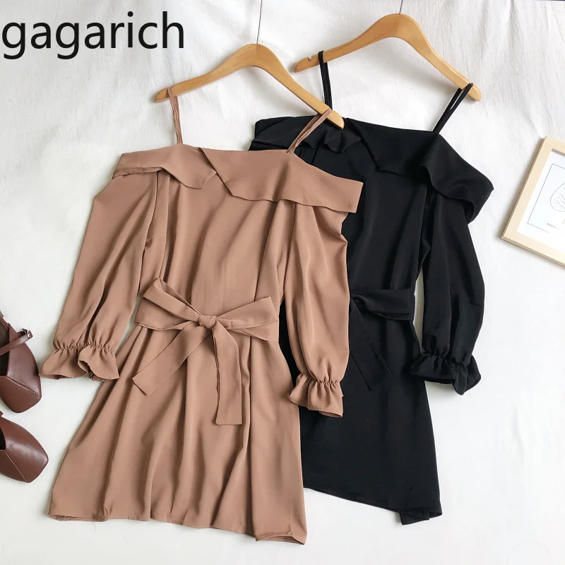 Женское мини-платье на лямках Gagarich элегантное облегающее платье с вырезом