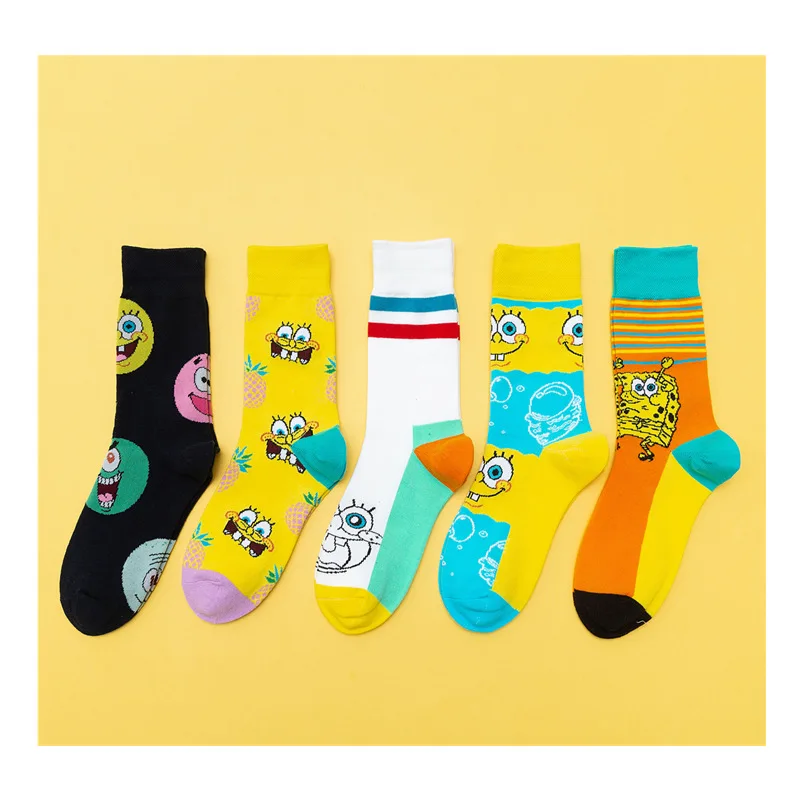 

Harajuku Cartoon socks couple women cartooon crew socks men sports cotton cartoon socks