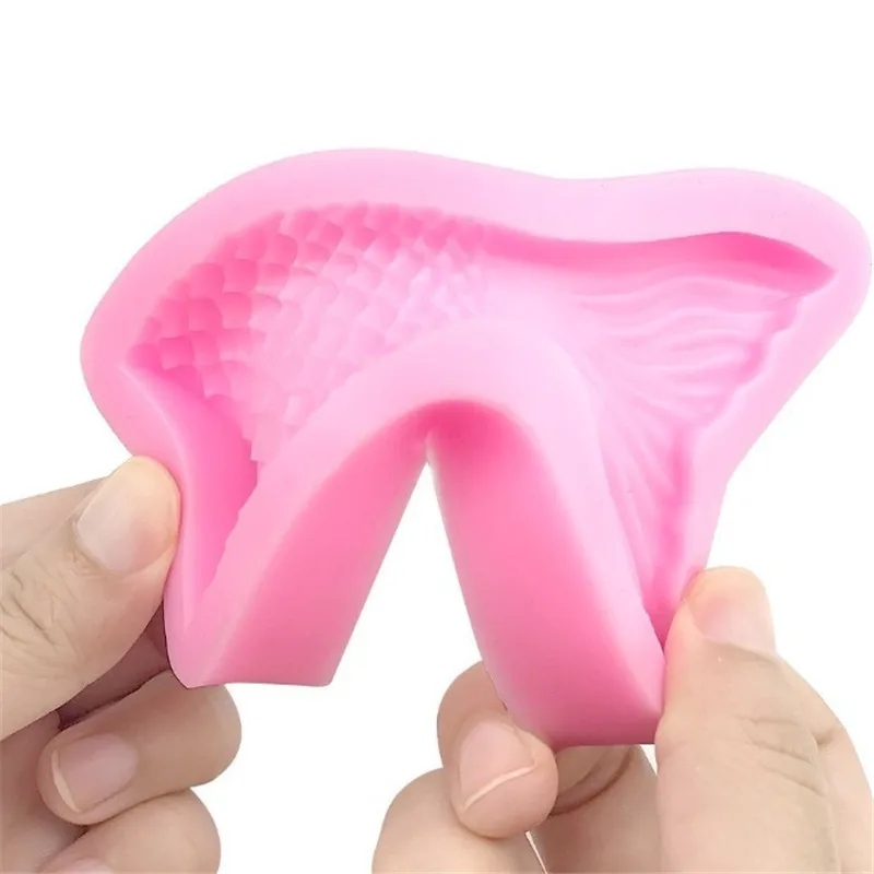 

DIY Mermaid Tail Fondant Cake Decorating Tools 3D Marine Life Fish Fondant Molds Silicone Fondant Mold Sugarcraft