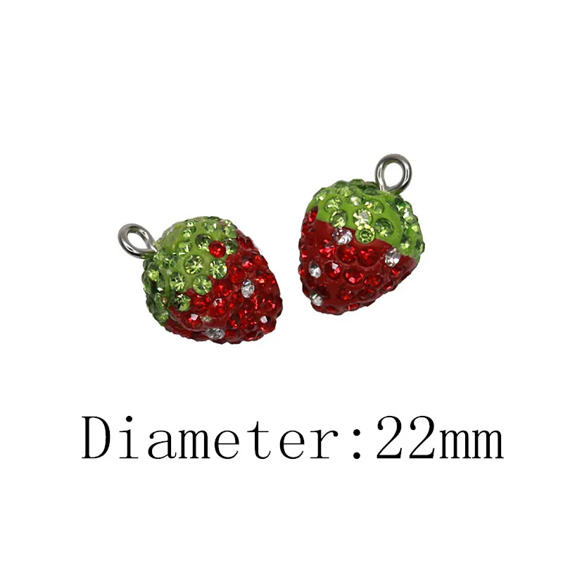 Металлическая кнопка клубника 22 мм 10 шт./лот|Пуговицы| |