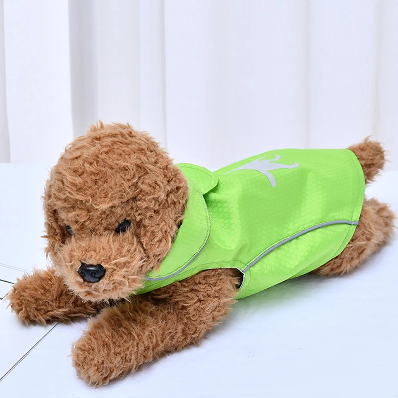 

Useful Pet Reflective Raincoat Breathable Cat Jacket Waterproof Windproof Dog Raincoat Sunscreen Comfortable Pet Supplies
