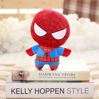 5pcs/Set The Avengers Dolls Marvel Captain America Batman Iron Man Superman Spider Plush Toy Cute Cartoon for Baby Kid | Игрушки и хобби