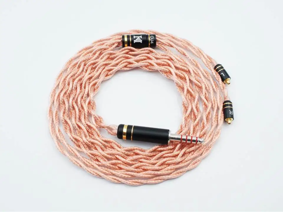 Однокристальный медный Hi-Fi аудиофил IEM кабель is Audio CU4 4 Share 115 ядер высокой чистоты |