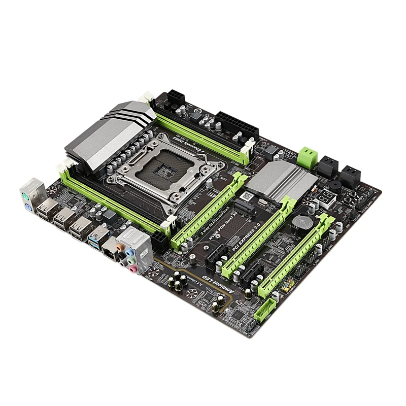 Материнская плата X79 LGA2011 Combo с ЦП E5 2620 4 канальный 16 Гб (4X4GB)DDR3 ОЗУ 1333 МГц NVME M.2 слот